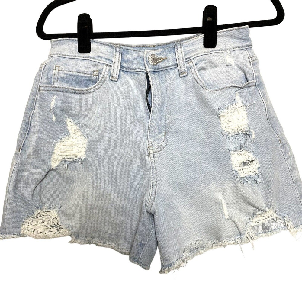 So Goods For Life Super High Rise 90s Boyfriend Shorts Size 7 Juniors Distressed